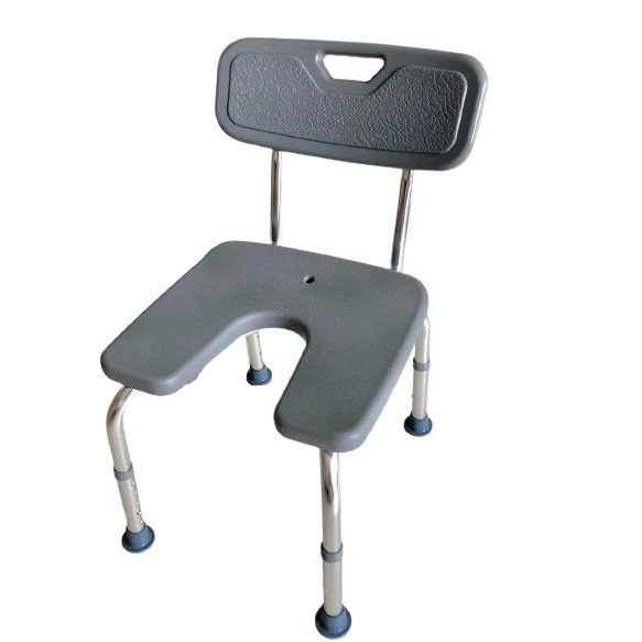 Chaise de douche grise VITADOMIA